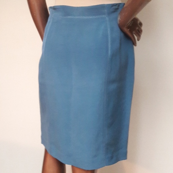 100% Silk Skirt by Katherine Kelly Size 8 - Picture 3 of 4